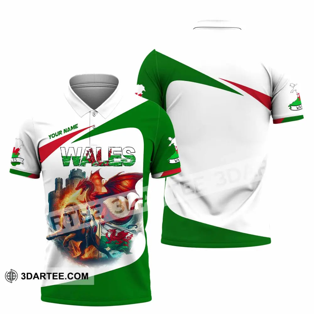 Unisex Shirt - Custom Wales Shirt Polo Shirt / S T-shirt