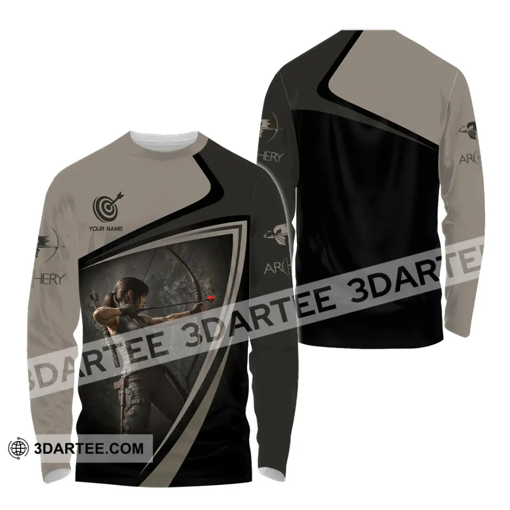Unisex Shirt - Custom Warrior Archery Shirt Long Sleeve Shirt / S T-shirt