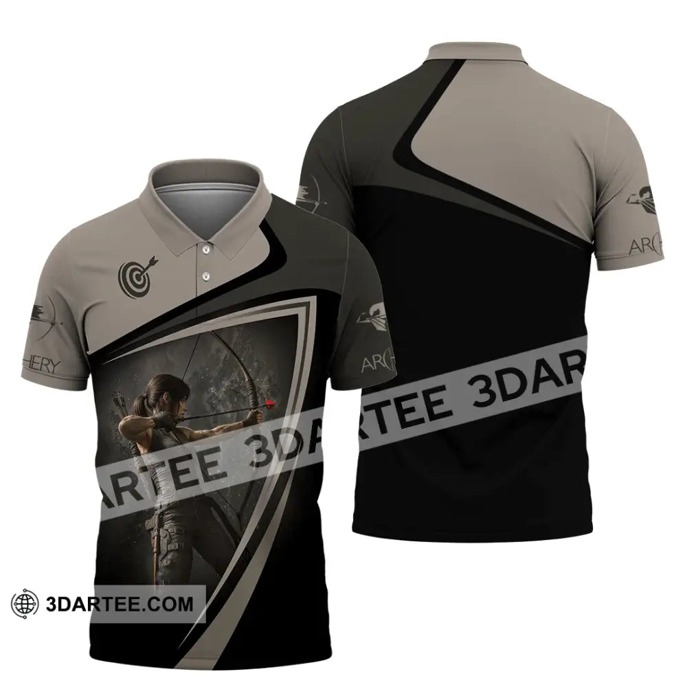 Unisex Shirt - Custom Warrior Archery Shirt Polo Shirt / S T-shirt