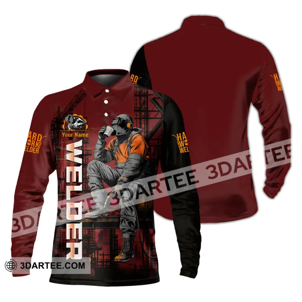 Unisex Shirt - Custom Welder Shirt - Long Sleeve Polo / S - T-shirt