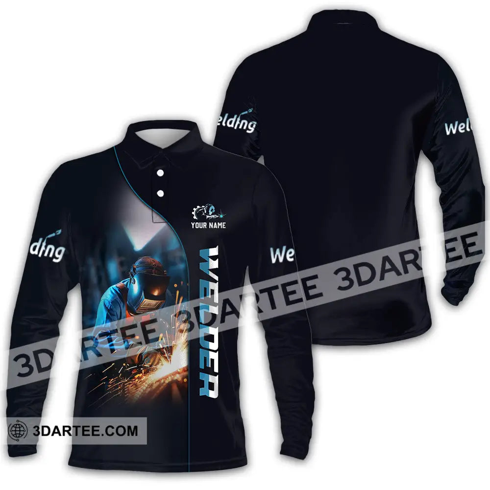 Unisex Shirt Custom Welder Shirt Long Sleeve Polo / S T shirt