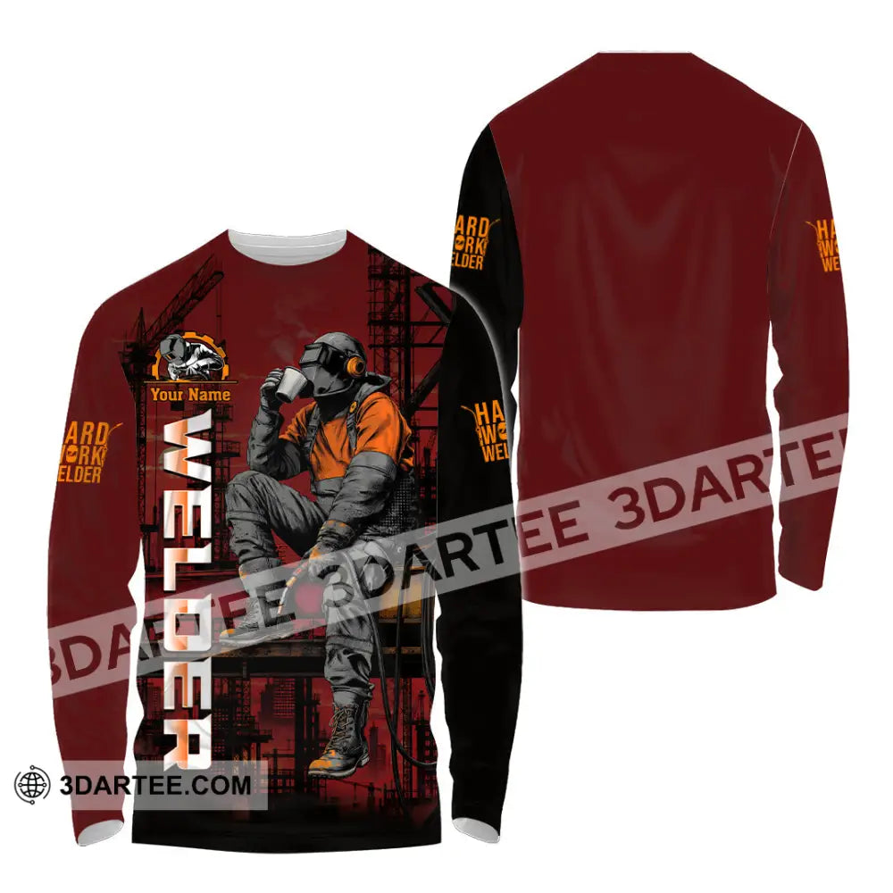 Unisex Shirt - Custom Welder Shirt - Long Sleeve Shirt / S - T-shirt