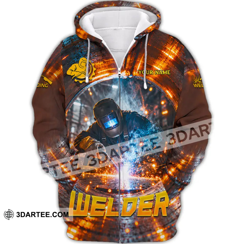 Unisex Shirt - Custom Welder Shirt - Zipper Hoodie / S - T-shirt