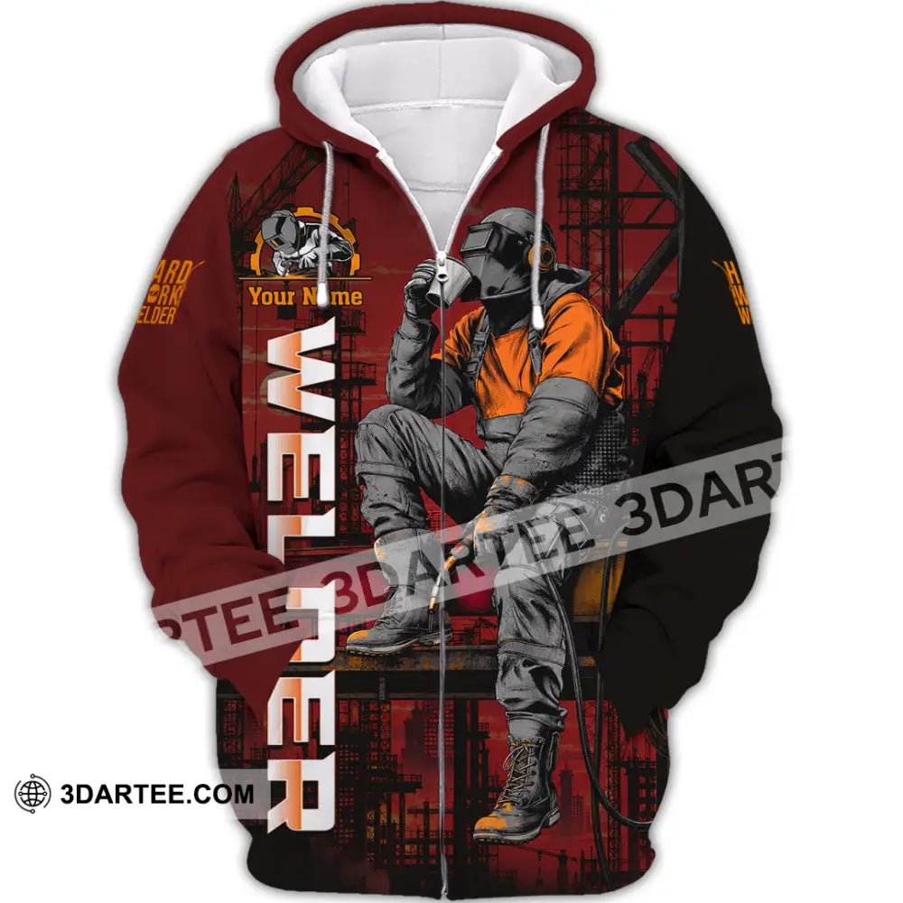 Unisex Shirt - Custom Welder Shirt - Zipper Hoodie / S - T-shirt