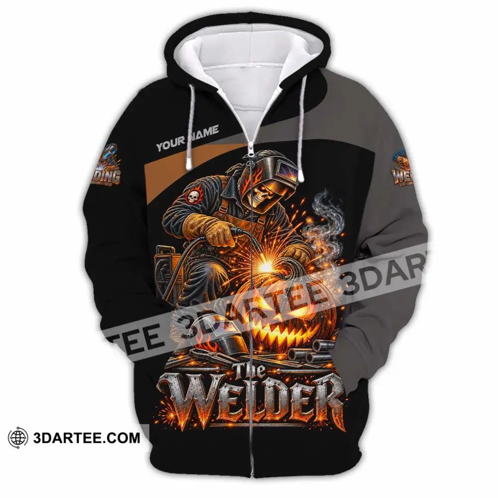 Unisex Shirt - Custom Welder Shirt - Zipper Hoodie / S - T-shirt