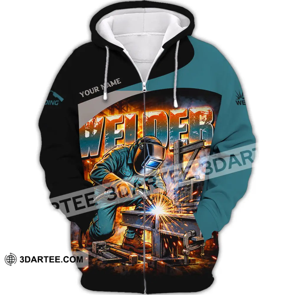 Unisex Shirt - Custom Welder Shirt - Zipper Hoodie / S - T-shirt
