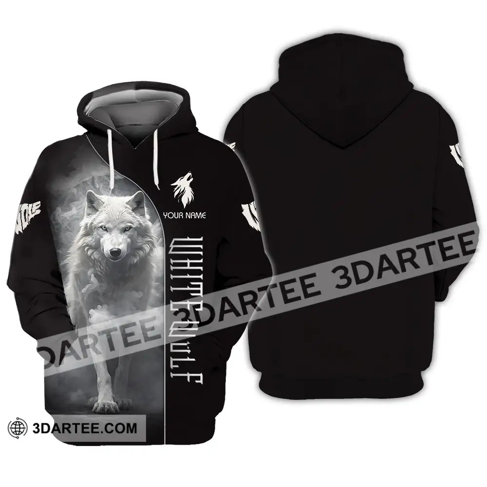 Unisex Shirt - Custom White Wolf 3D Shirt Hoodie / S T-shirt