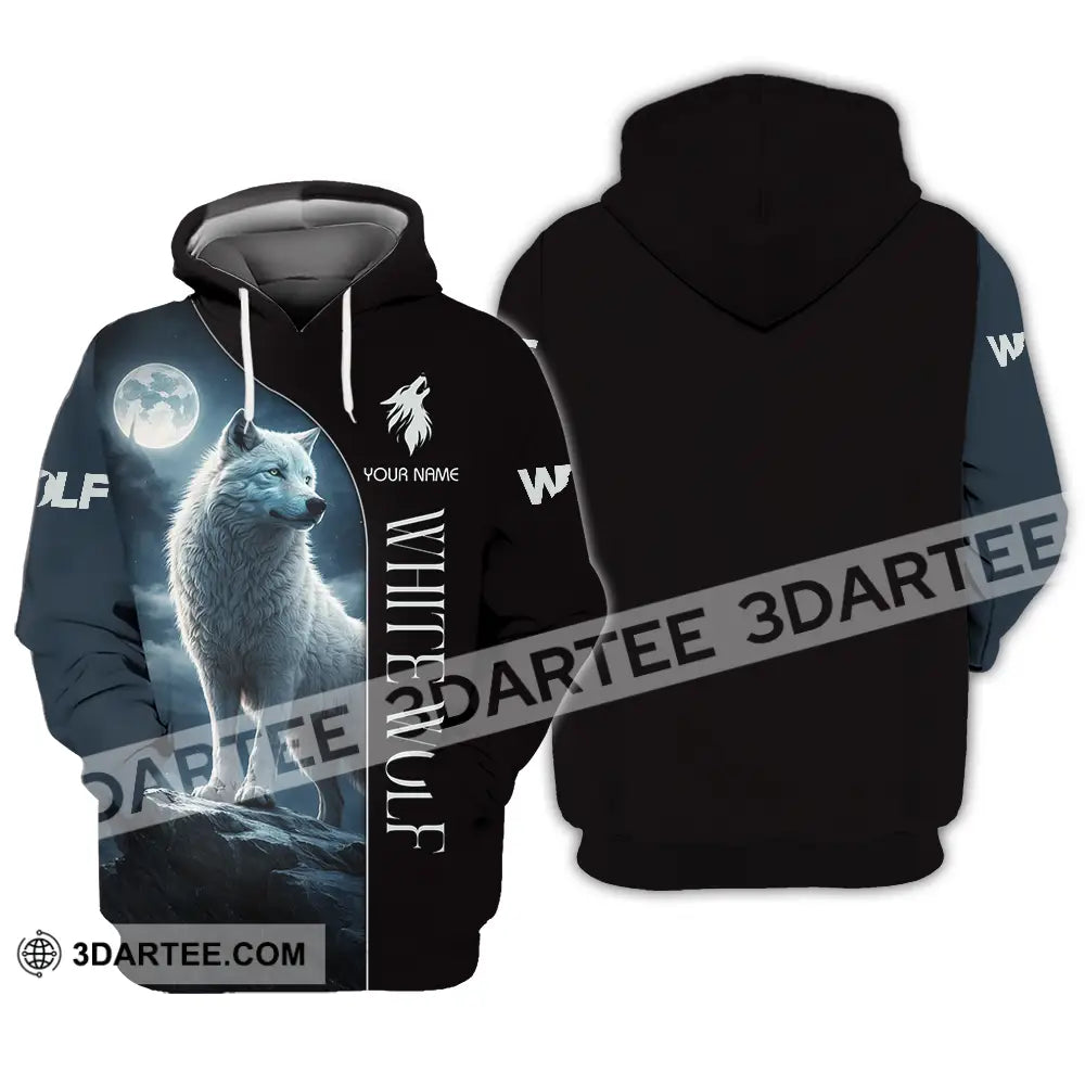 Unisex Shirt - Custom White Wolf 3D Shirt Hoodie / S T-shirt