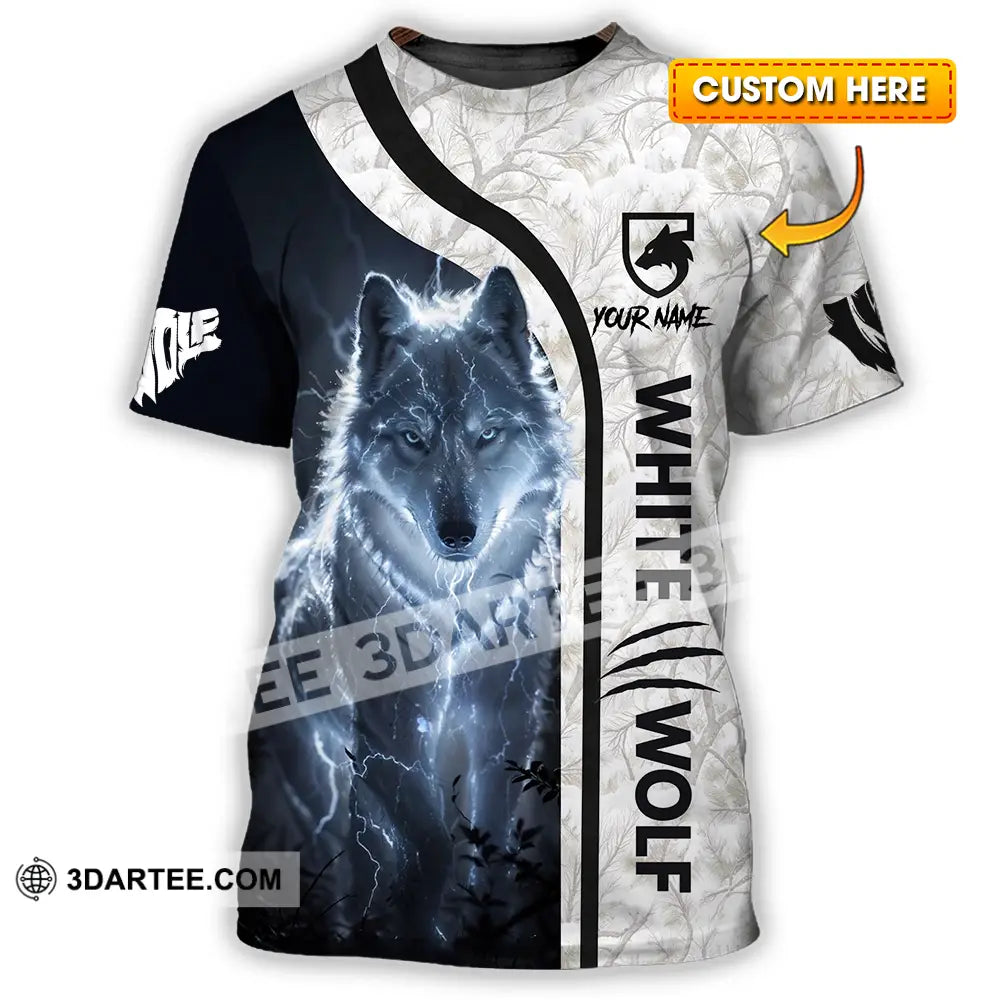 Unisex Shirt - Custom White Wolf 3D Shirt T-shirt