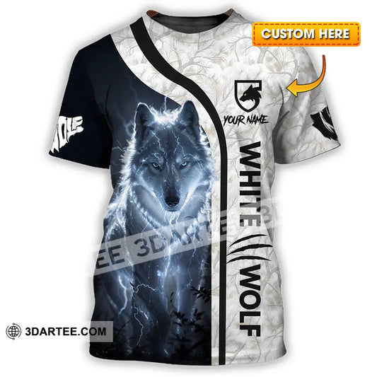 Unisex Shirt - Custom White Wolf 3D Shirt T-shirt