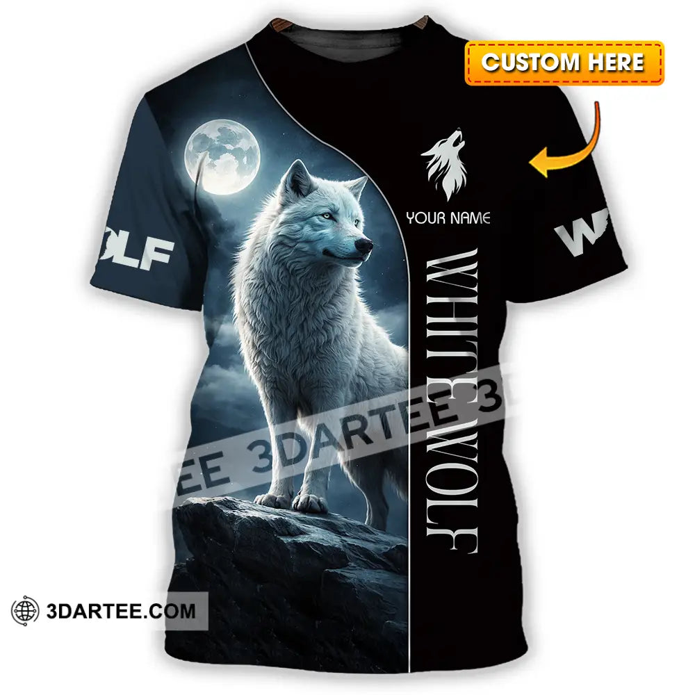 Unisex Shirt - Custom White Wolf 3D Shirt T-shirt