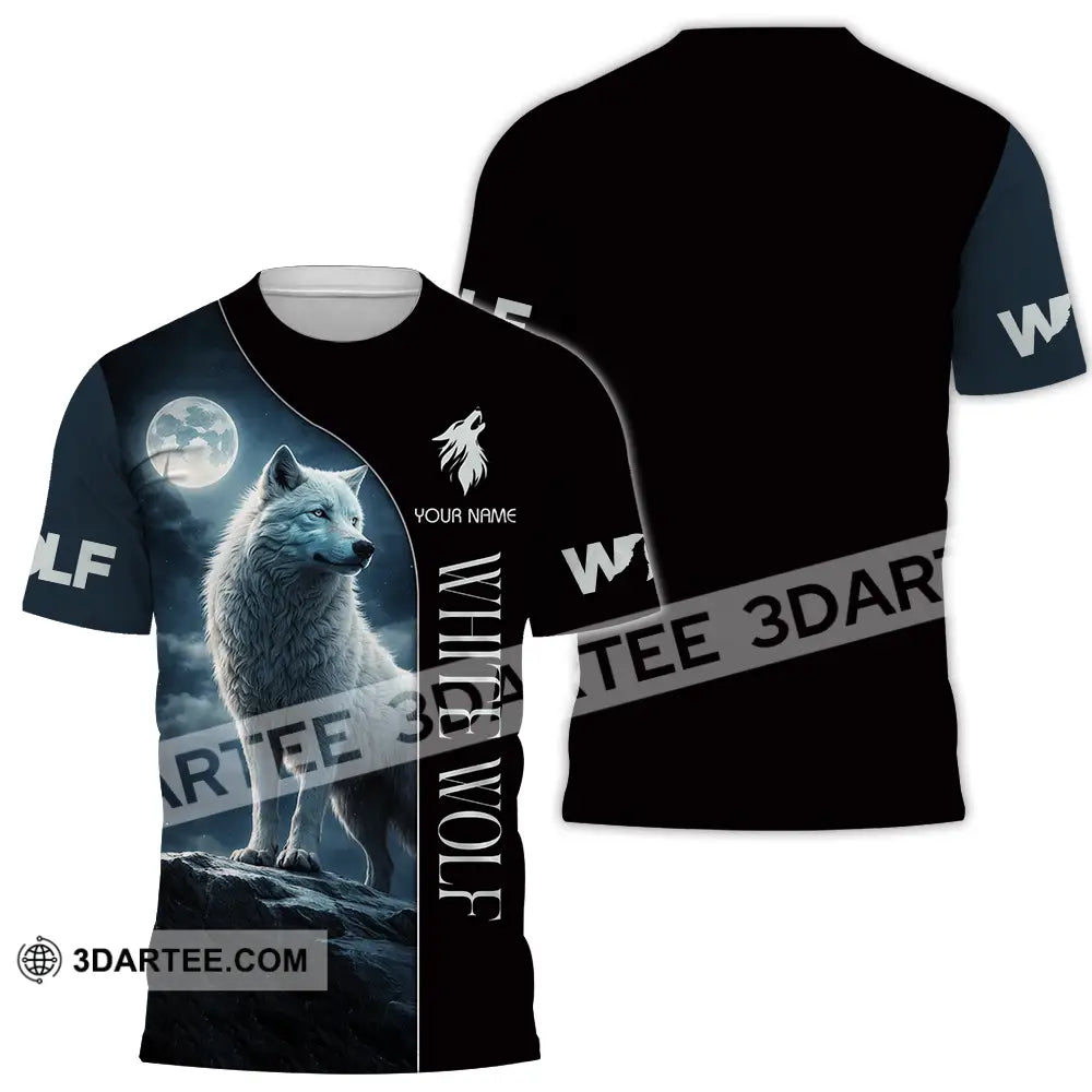 Unisex Shirt - Custom White Wolf 3D Shirt T-Shirt / S T-shirt
