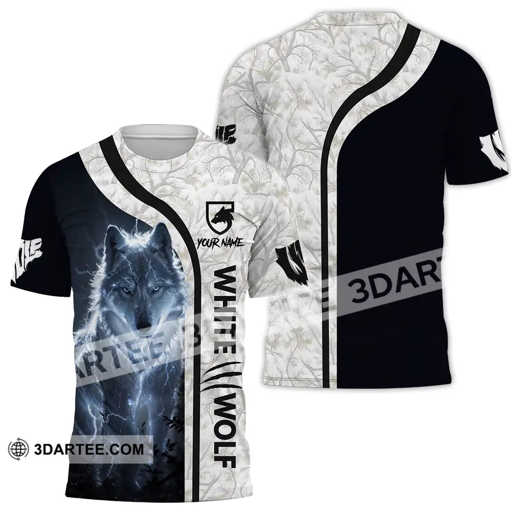 Unisex Shirt - Custom White Wolf 3D Shirt T-Shirt / S T-shirt