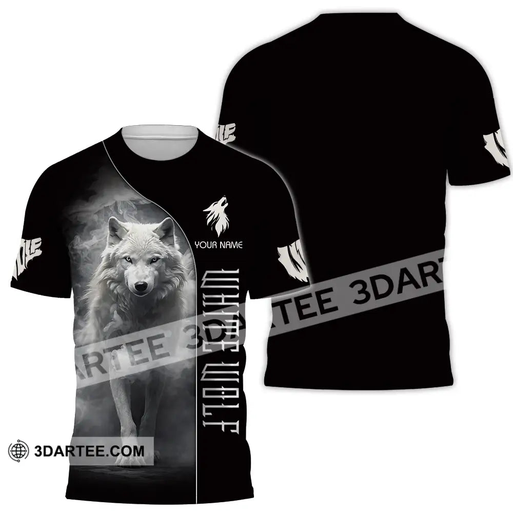 Unisex Shirt - Custom White Wolf 3D Shirt T-Shirt / S T-shirt