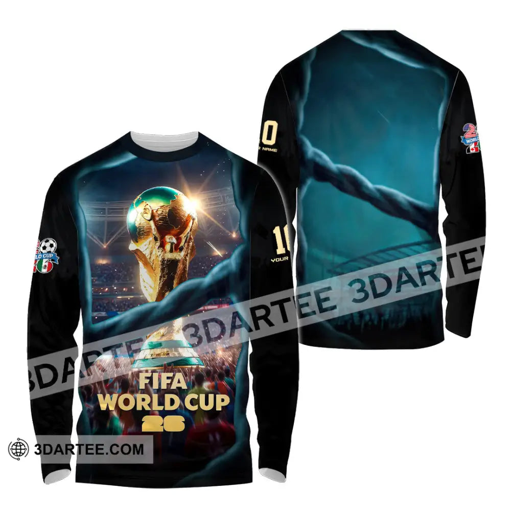 Unisex Shirt - Custom World Cup 2026 3D Shirt Long Sleeve Shirt / S T-shirt