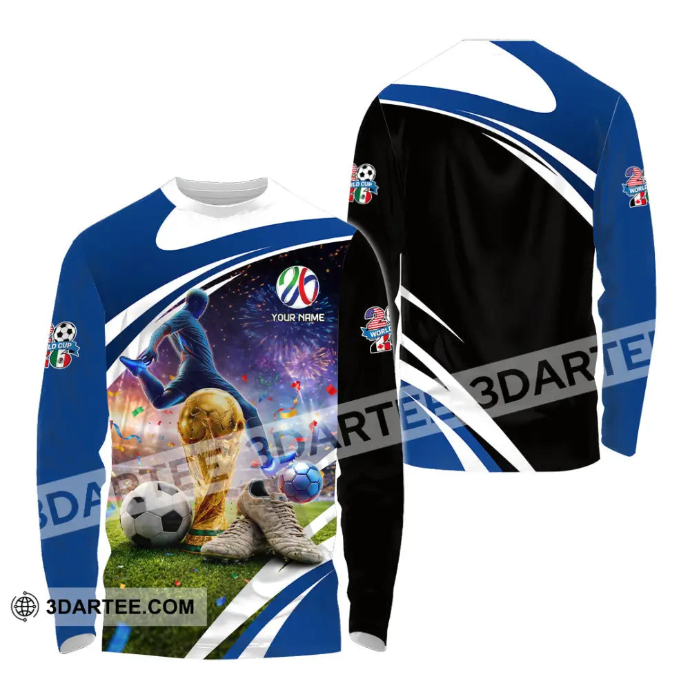 Unisex Shirt - Custom World Cup 2026 3D Shirt Long Sleeve Shirt / S T-shirt