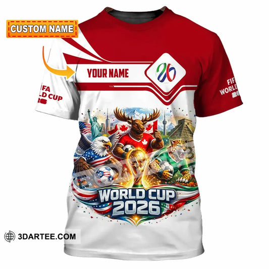 Unisex Shirt - Custom World Cup 2026 3D Shirt T-shirt