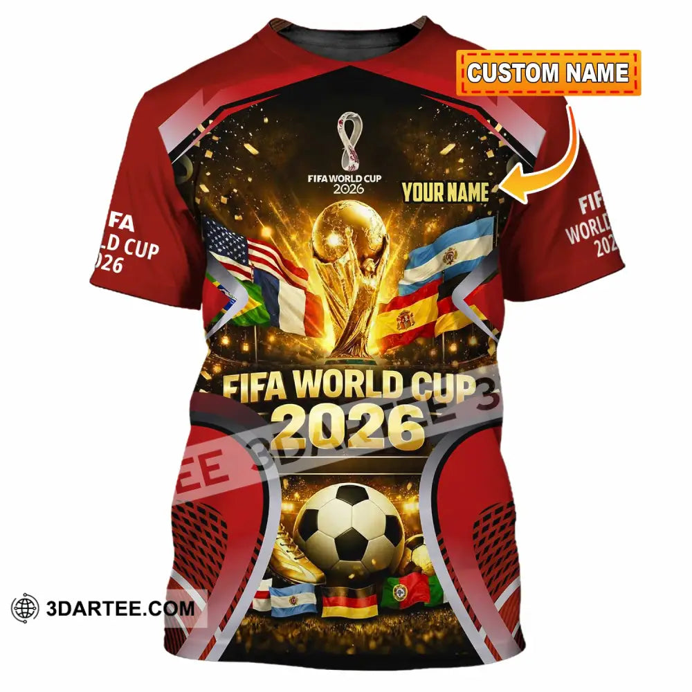 Unisex Shirt - Custom World Cup 2026 3D Shirt T-shirt