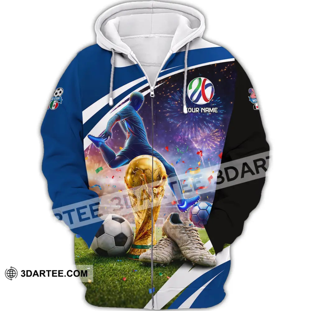Unisex Shirt - Custom World Cup 2026 3D Shirt Zipper Hoodie / S T-shirt