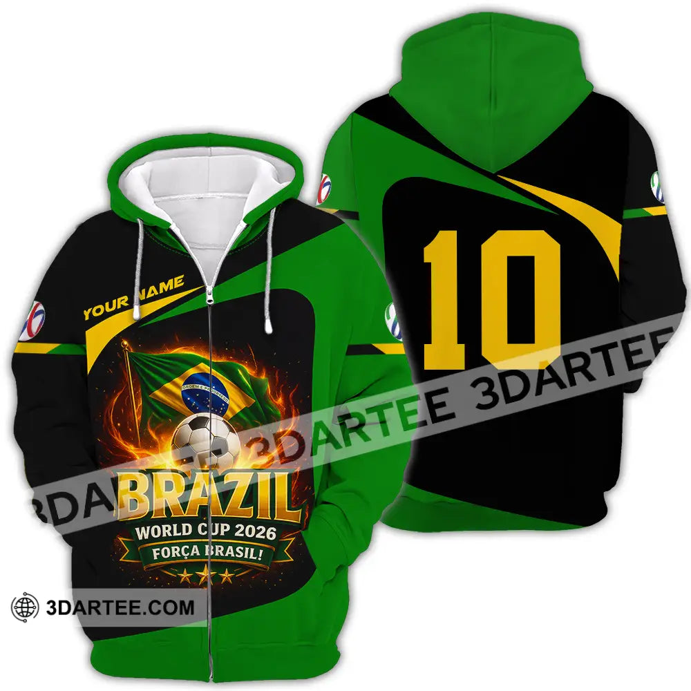 Unisex Shirt - Custom World Cup 2026 3D Shirt Zipper Hoodie / S T-shirt