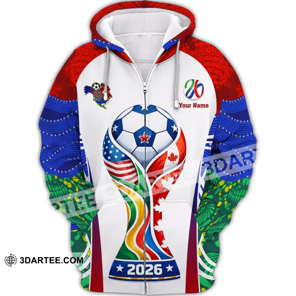 Unisex Shirt - Custom World Cup 2026 3D Shirt - Zipper Hoodie / S - T-shirt