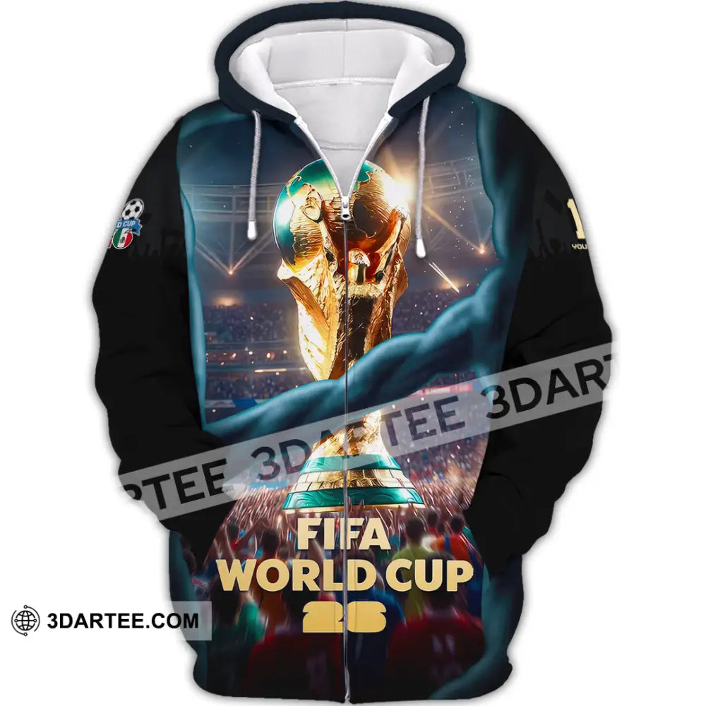Unisex Shirt - Custom World Cup 2026 3D Shirt Zipper Hoodie / S T-shirt