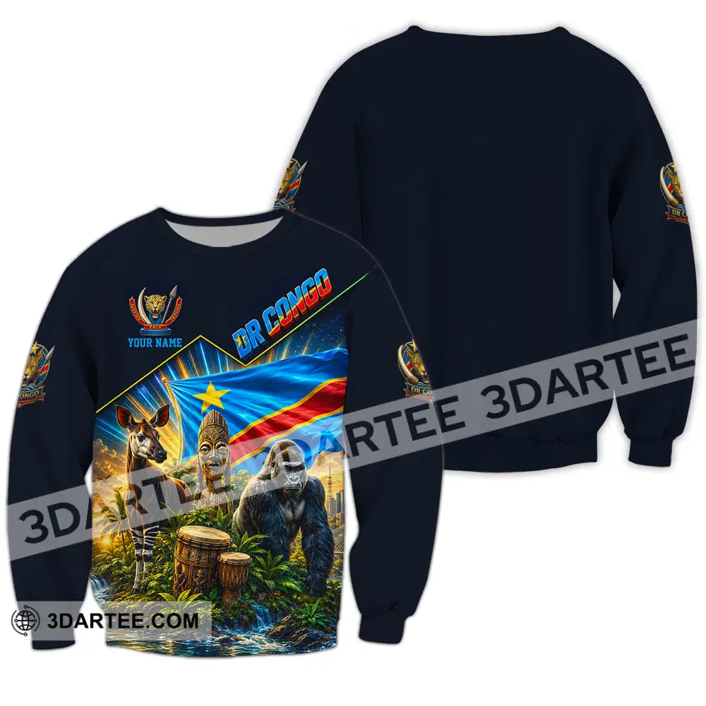 Unisex Shirt - Custom World Cup 2026 Dr Congo Shirt - Long Sleeve / S - T-shirt