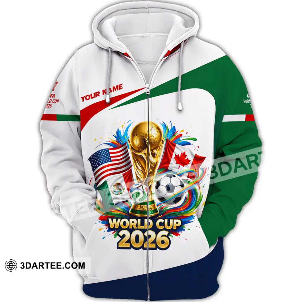 Unisex Shirt - Custom World Cup 2026 Shirt - Zipper Hoodie / S - T-shirt