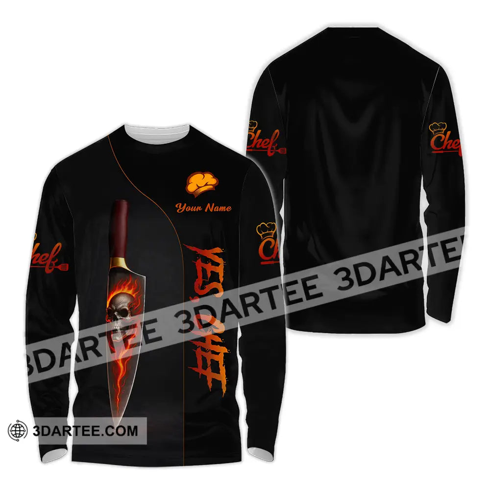 Unisex Shirt - Custom Yes Chef 3D Shirt Long Sleeve Shirt / S T-shirt
