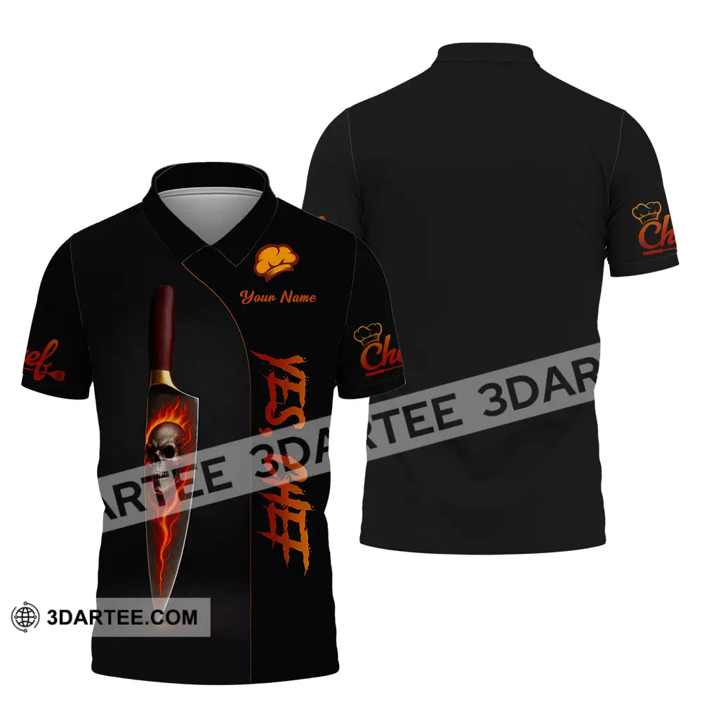 Unisex Shirt - Custom Yes Chef 3D Shirt Polo Shirt / S T-shirt