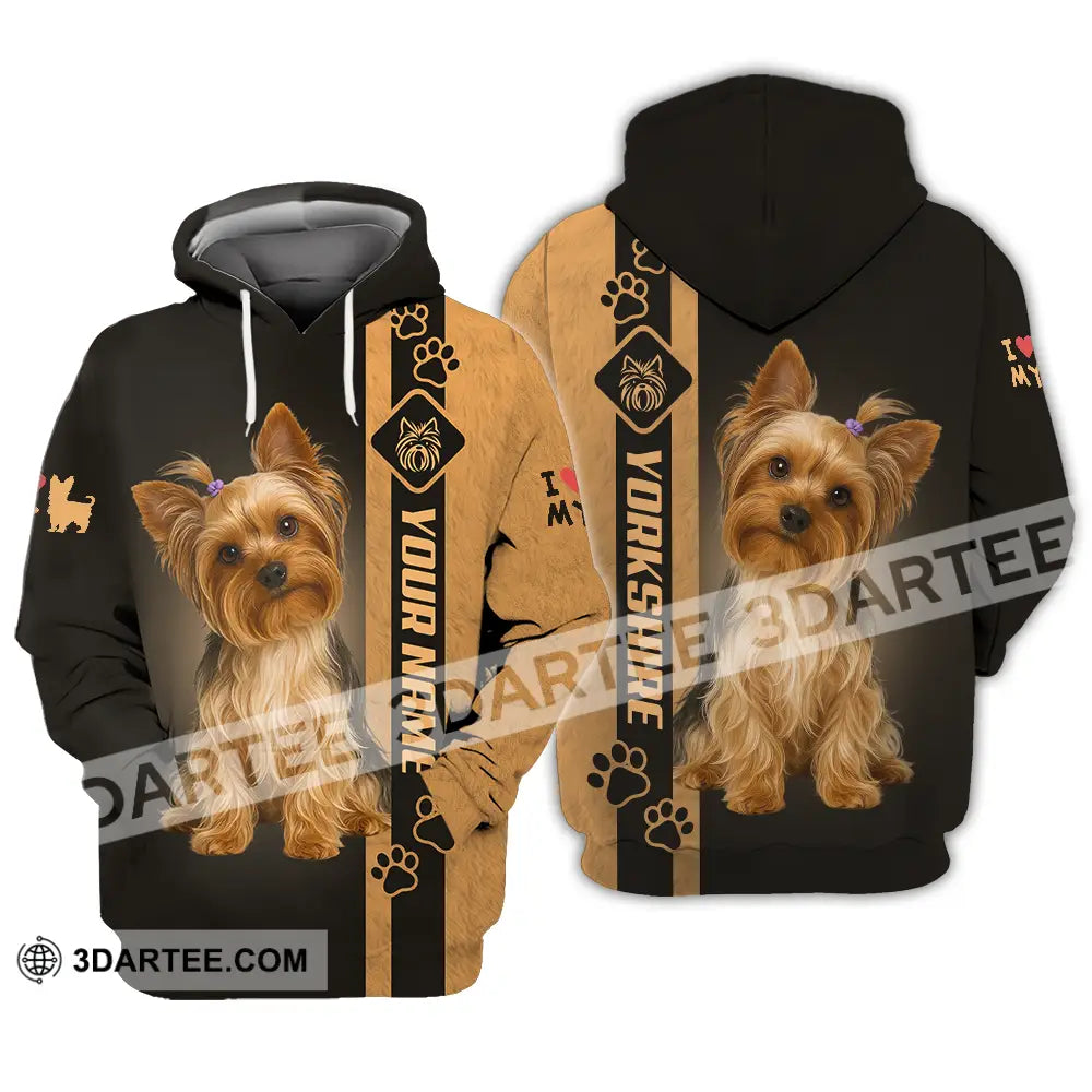 Unisex Shirt - Custom Yorkshire Terrier Shirt Hoodie / S T-shirt