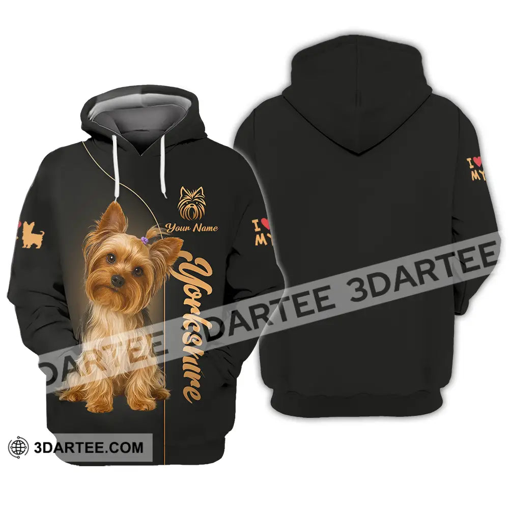 Unisex Shirt - Custom Yorkshire Terrier Shirt Hoodie / S T-shirt