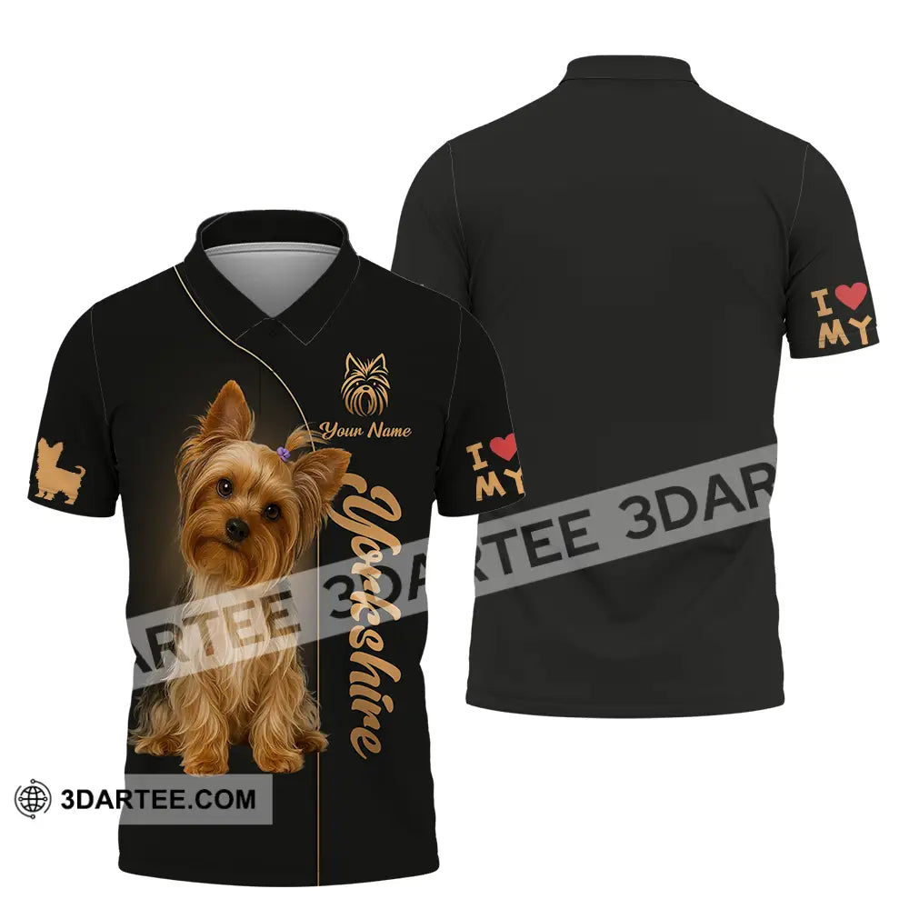Unisex Shirt - Custom Yorkshire Terrier Shirt Polo Shirt / S T-shirt