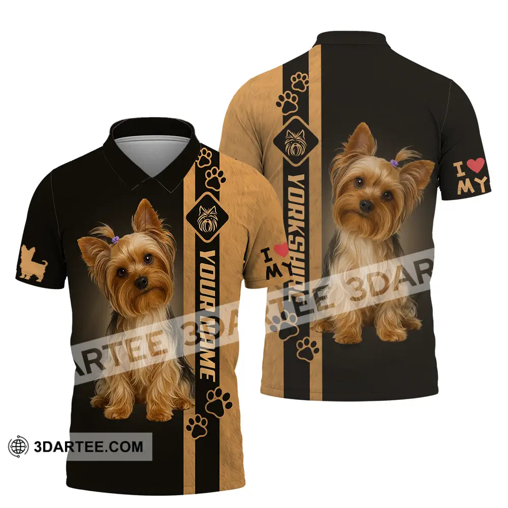 Unisex Shirt - Custom Yorkshire Terrier Shirt Polo Shirt / S T-shirt