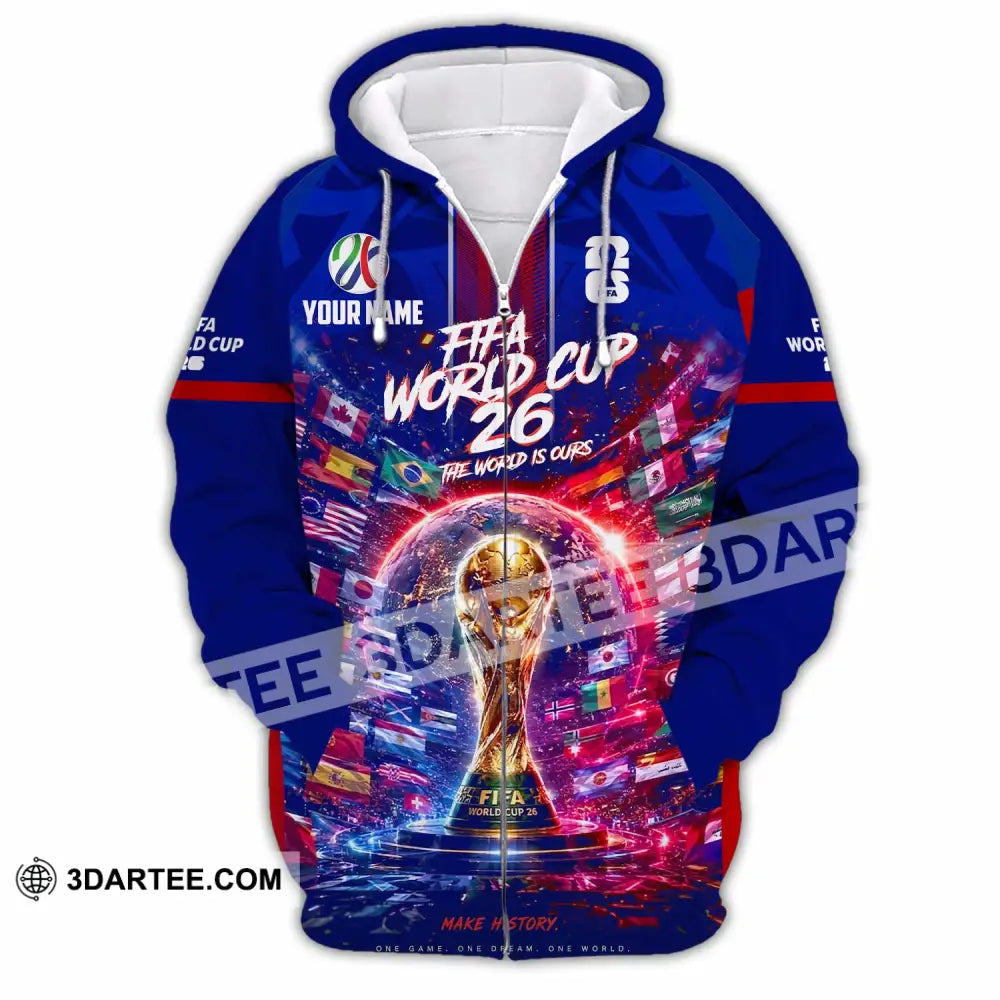 Unisex Shirt - Custom World Cup 2026 Shirt - Zipper Hoodie / S - T-shirt