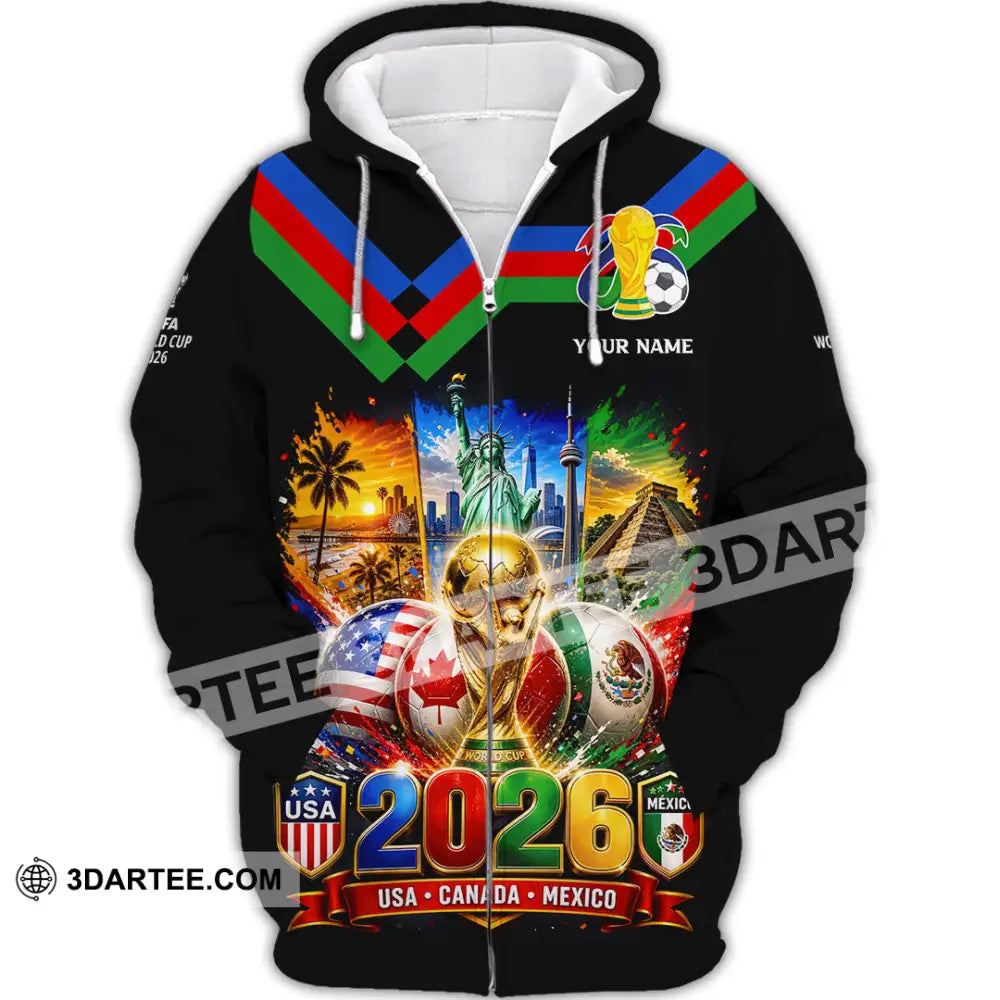Unisex Shirt - Custom World Cup 2026 Shirt - Zipper Hoodie / S - T-shirt