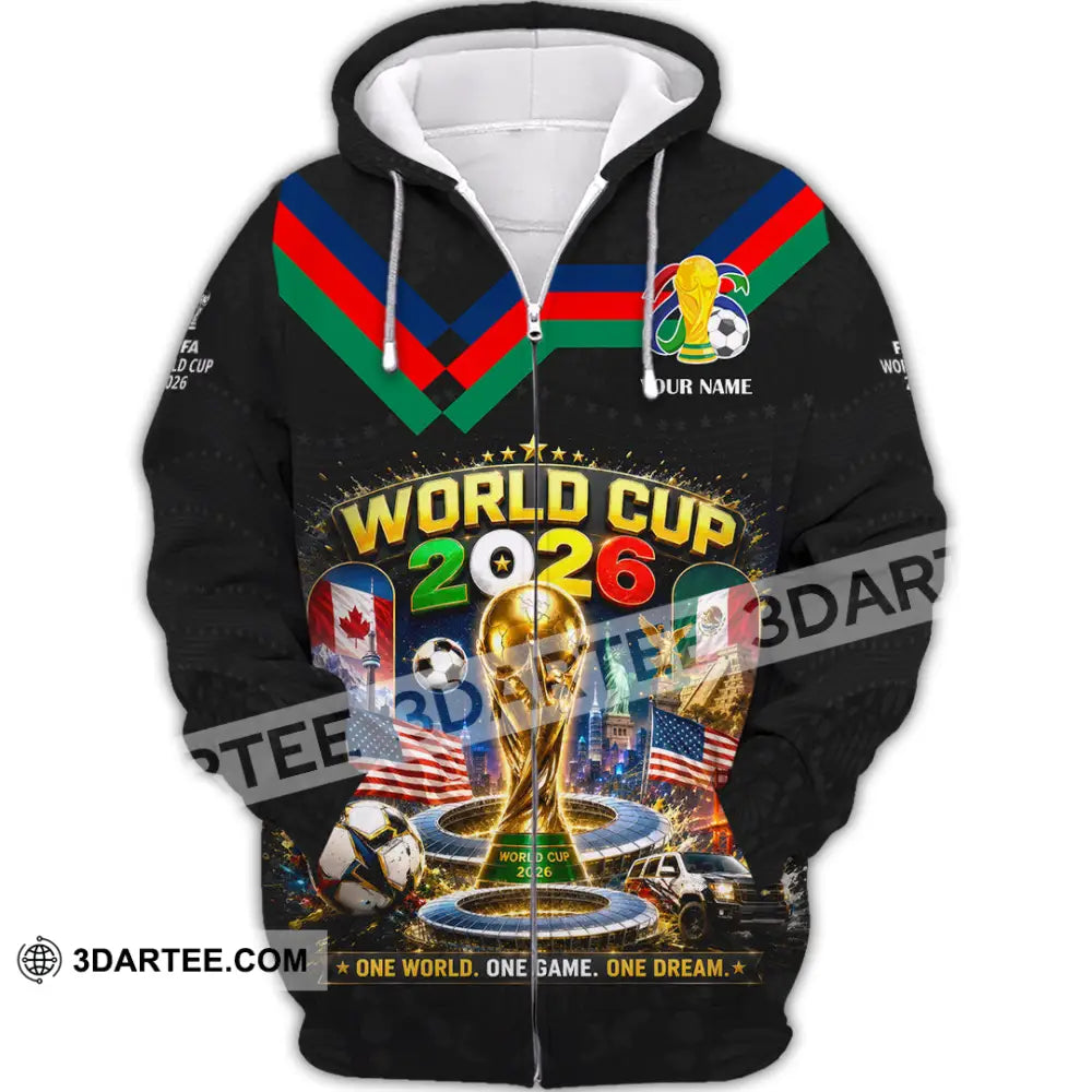 Unisex Shirt - Custom World Cup 2026 Shirt - Zipper Hoodie / S - T-shirt