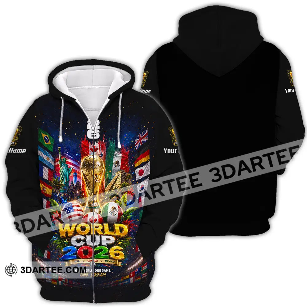 Unisex Shirt - Custom World Cup 2026 Shirt - Zipper Hoodie / S - T-shirt