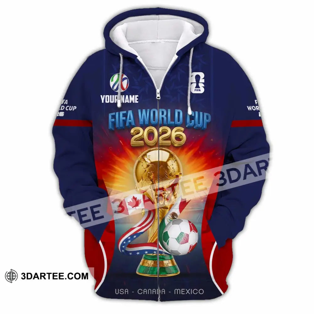 Unisex Shirt - Custom World Cup 2026 Shirt - Zipper Hoodie / S - T-shirt