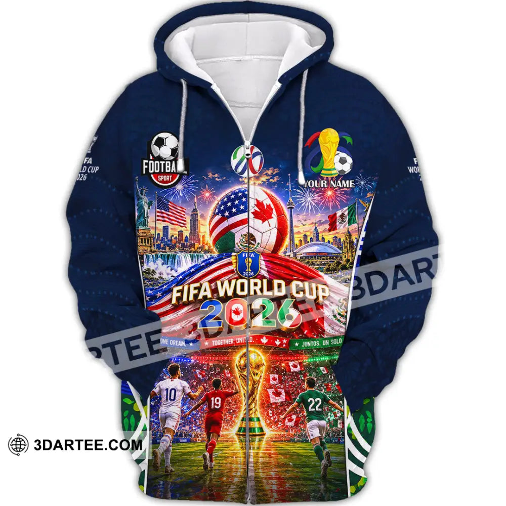 Unisex Shirt - Custom World Cup 2026 Shirt - Zipper Hoodie / S - T-shirt