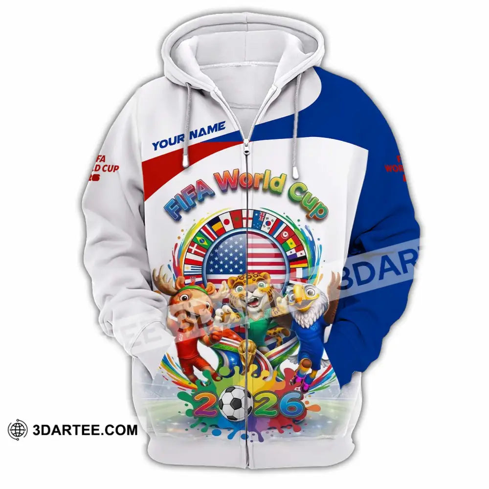 Unisex Shirt - Custom Fifa World Cup 2026 Shirt - Zipper Hoodie / S - T-shirt