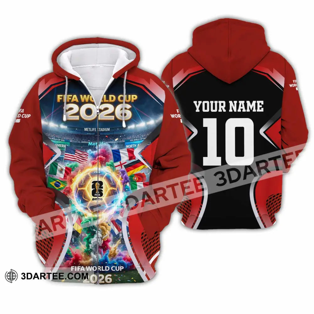 Unisex Shirt - Custom World Cup 2026 Shirt - Zipper Hoodie / S - T-shirt