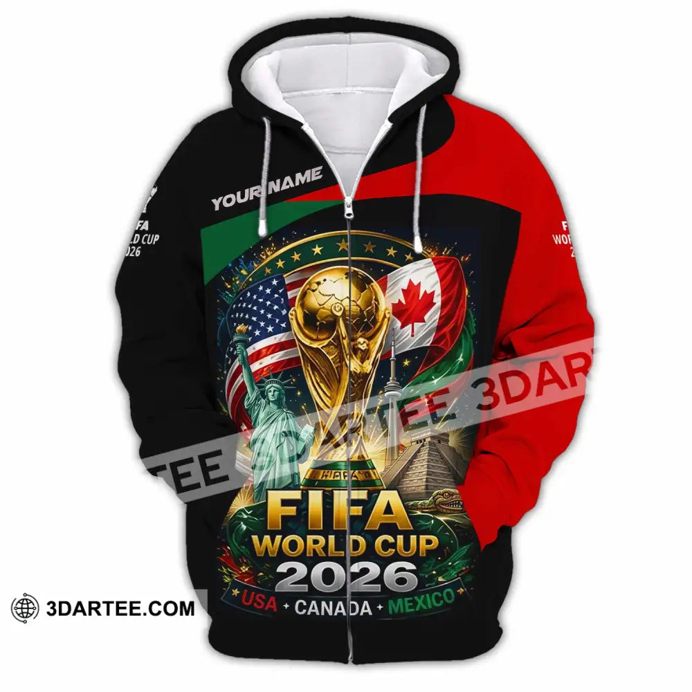 Unisex Shirt - Custom World Cup 2026 Shirt - Zipper Hoodie / S - T-shirt