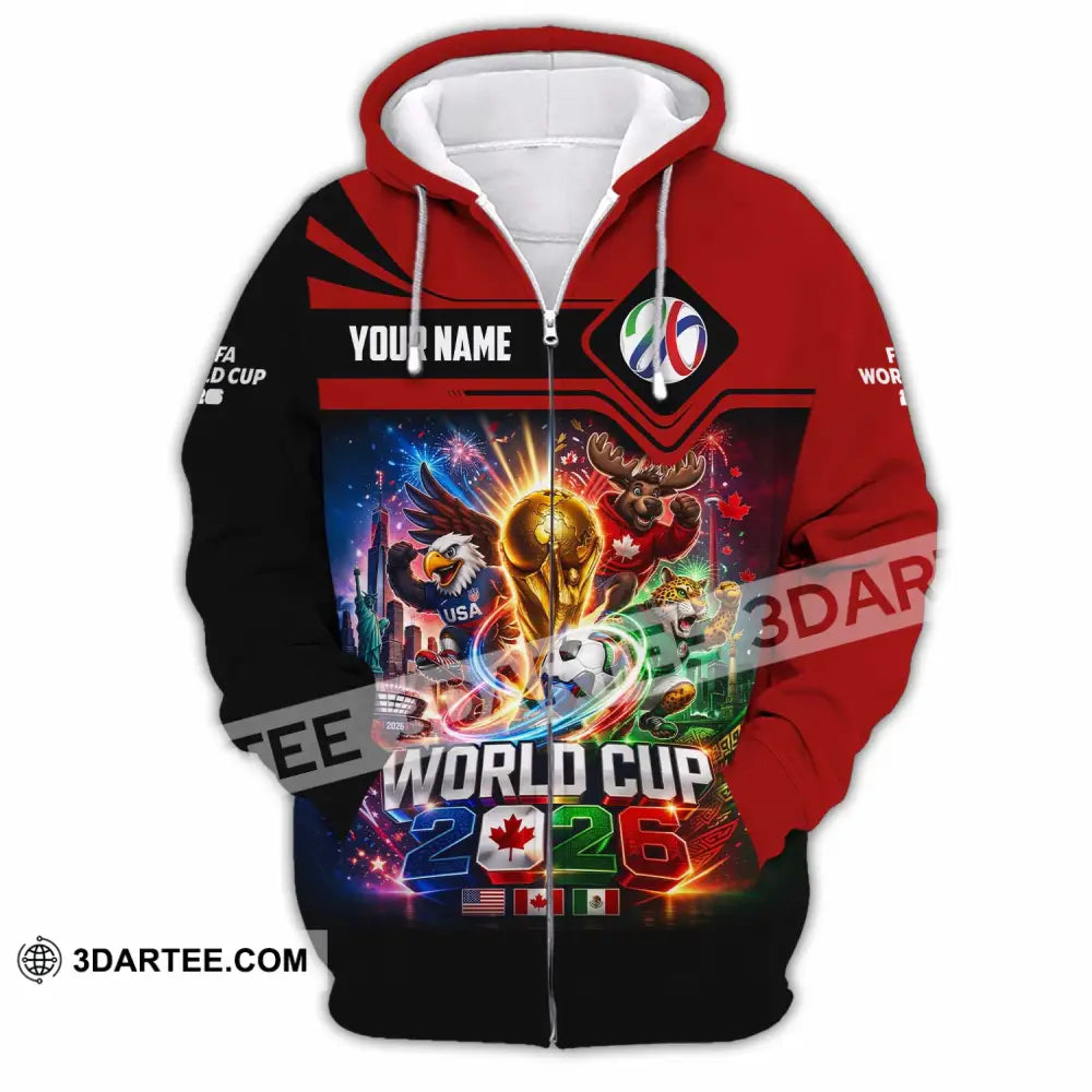 Unisex Shirt - Custom World Cup 2026 Shirt - Zipper Hoodie / S - T-shirt