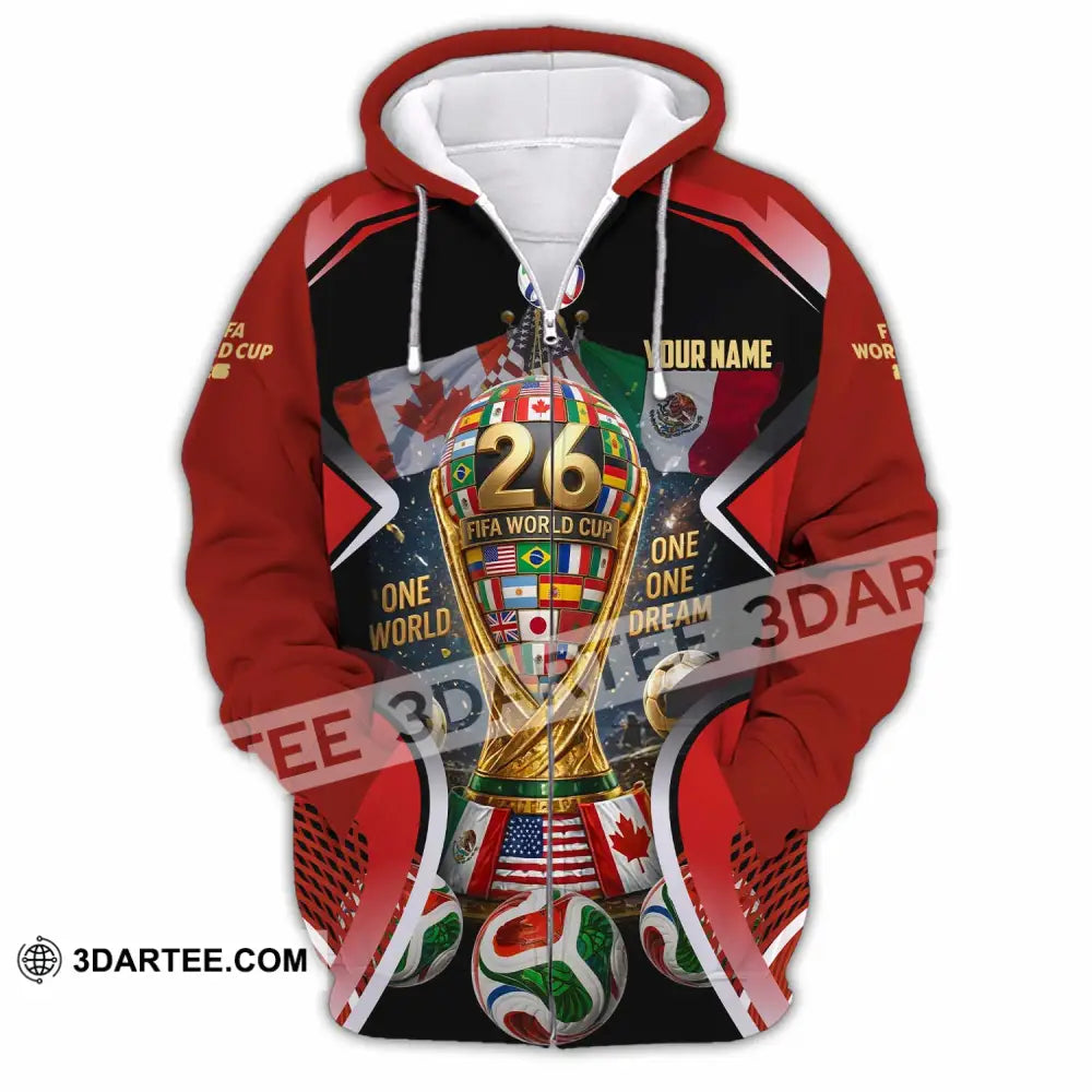 Unisex Shirt - Custom World Cup 2026 Shirt - Zipper Hoodie / S - T-shirt