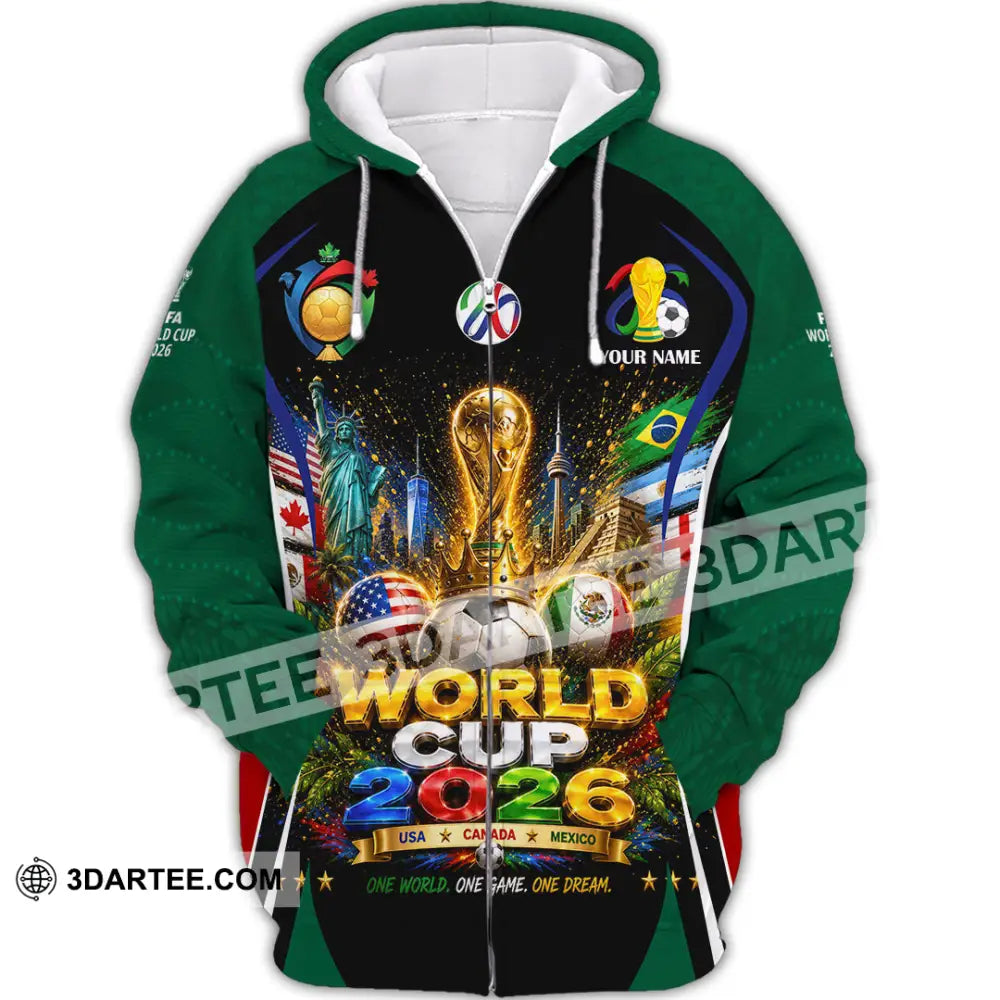 Unisex Shirt - Custom World Cup 2026 Shirt - Zipper Hoodie / S - T-shirt