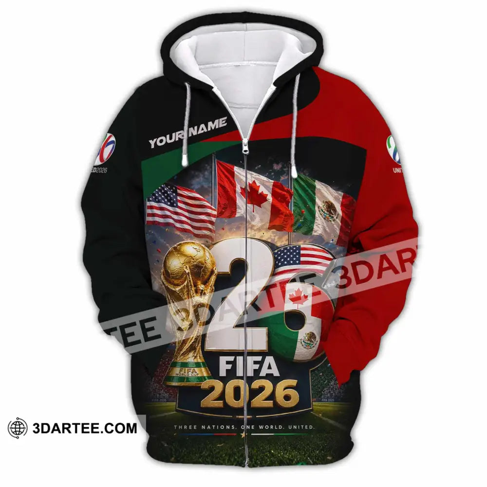 Unisex Shirt - Custom World Cup 2026 Shirt - Zipper Hoodie / S - T-shirt