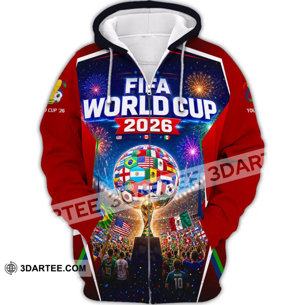 Unisex Shirt - Custom World Cup 2026 Shirt - Zipper Hoodie / S - T-shirt