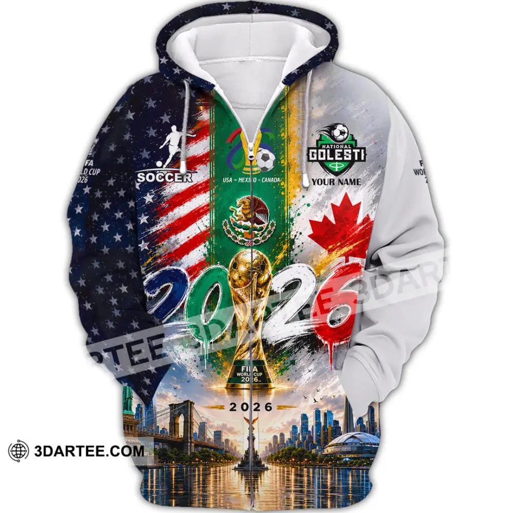Unisex Shirt - Custom World Cup 2026 Shirt - Zipper Hoodie / S - T-shirt