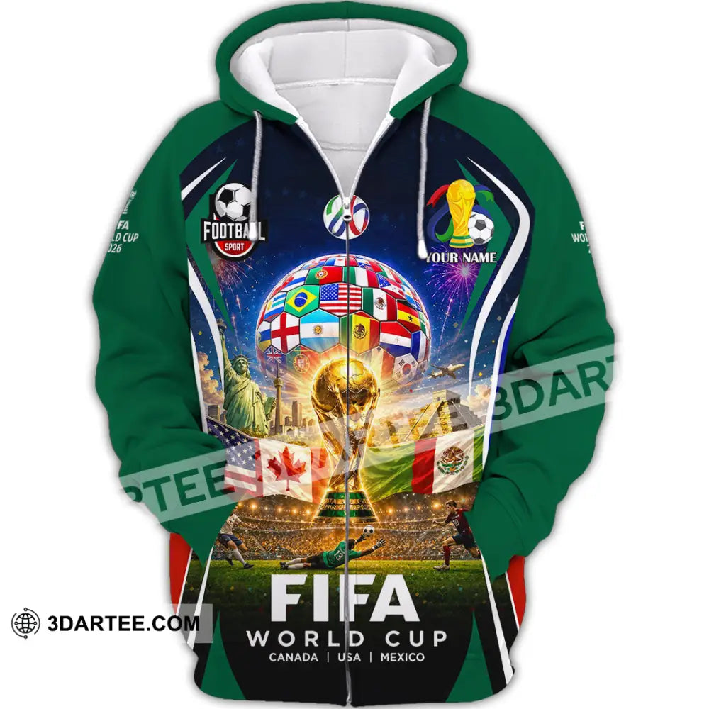 Unisex Shirt - Custom World Cup 2026 Shirt - Zipper Hoodie / S - T-shirt